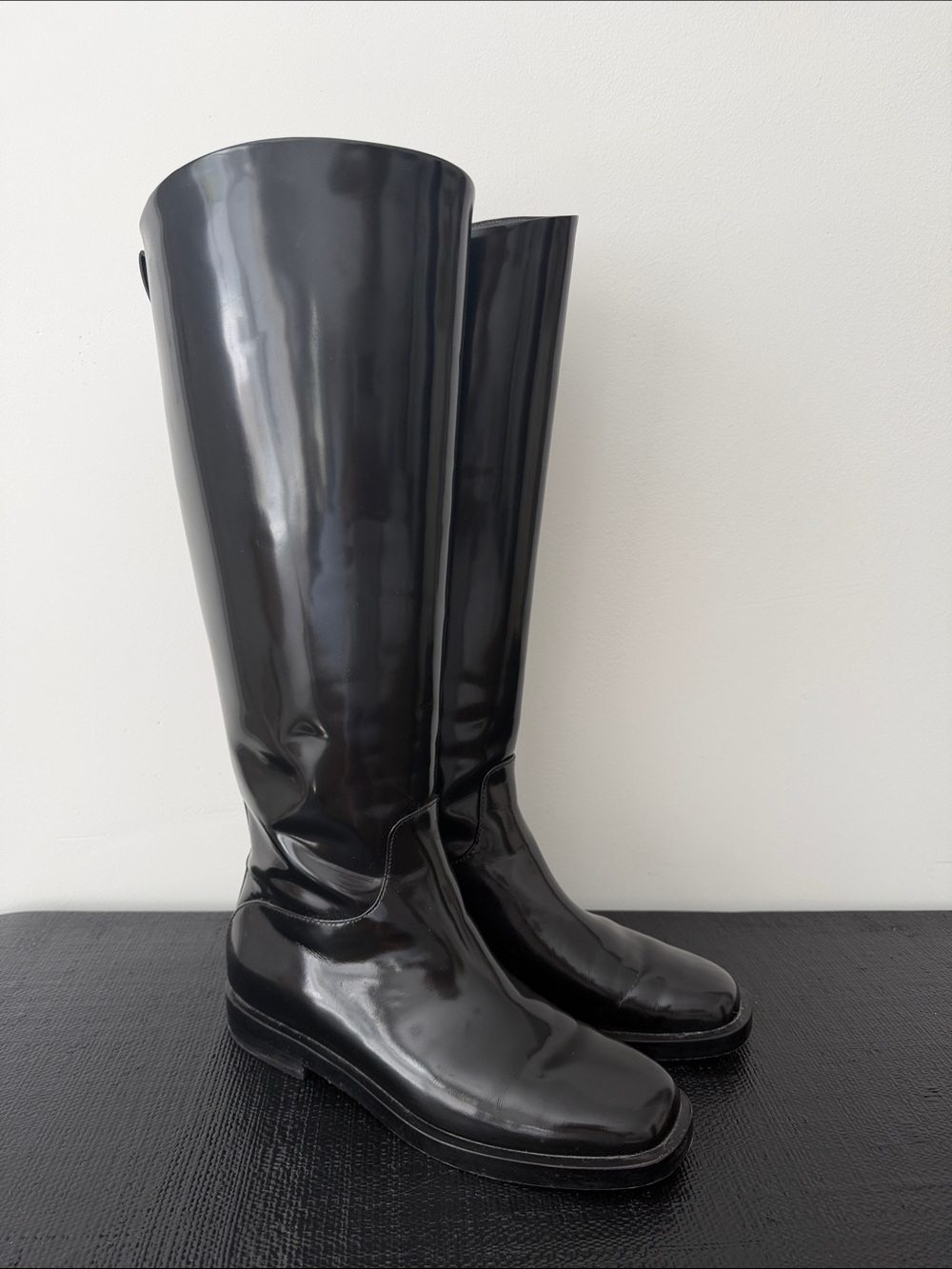 Everlane Black High-Gloss Tall Women's Boots
